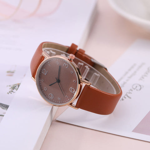 Leather Watch Quartz