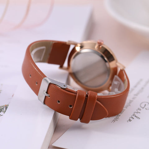 Leather Watch Quartz