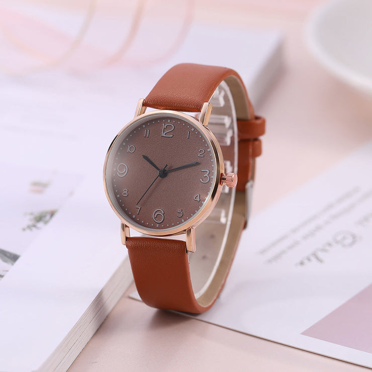 Leather Watch Quartz